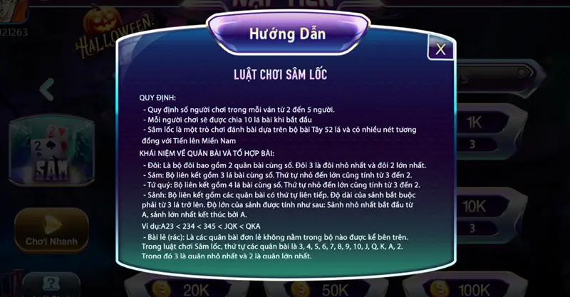 Sâm 789club – Nơi hội tụ của những ván bài đẳng cấp 3 Luật chơi cơ bản của bài Sâm Lốc trên 789club