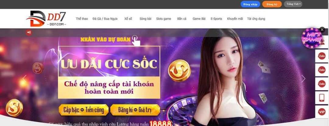 Thông tin về nhà cái DD7 rất được sự quan tâm