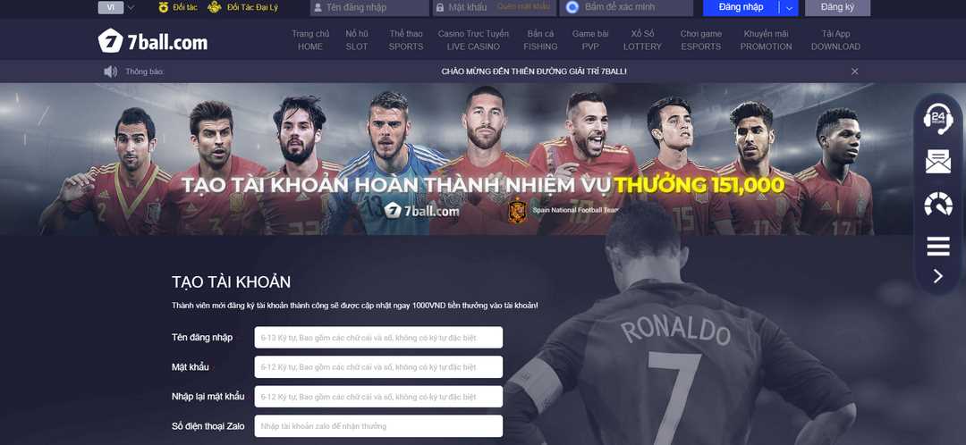 Do quá tải lượt truy cập khiến 7ball bị chặn