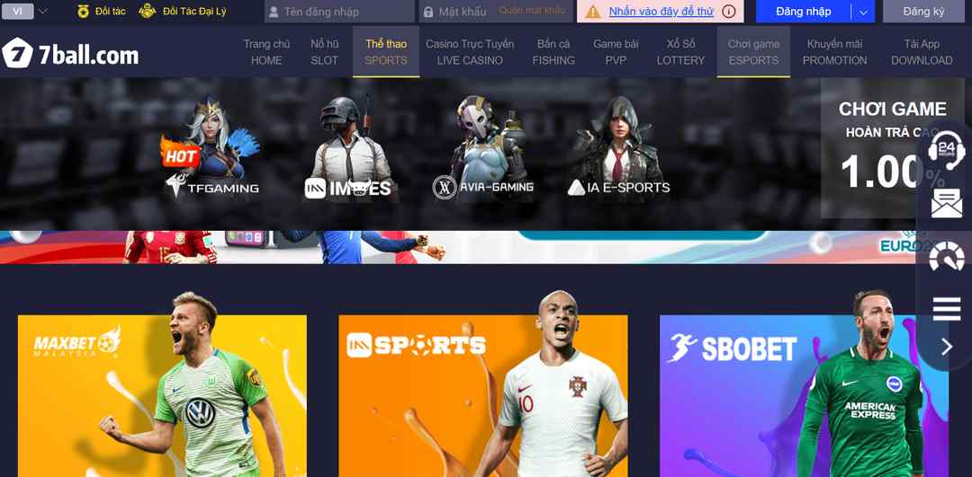 7ball bóng đá với nhiều kèo cược quy mô lớn toàn thế giới 