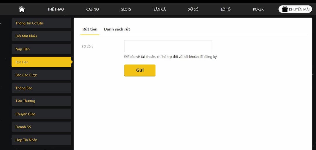 Rút tiền Mot88 tạo ra sự phấn khích cho cược thủ