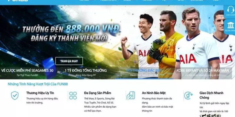 Điểm nổi bật của FUN88