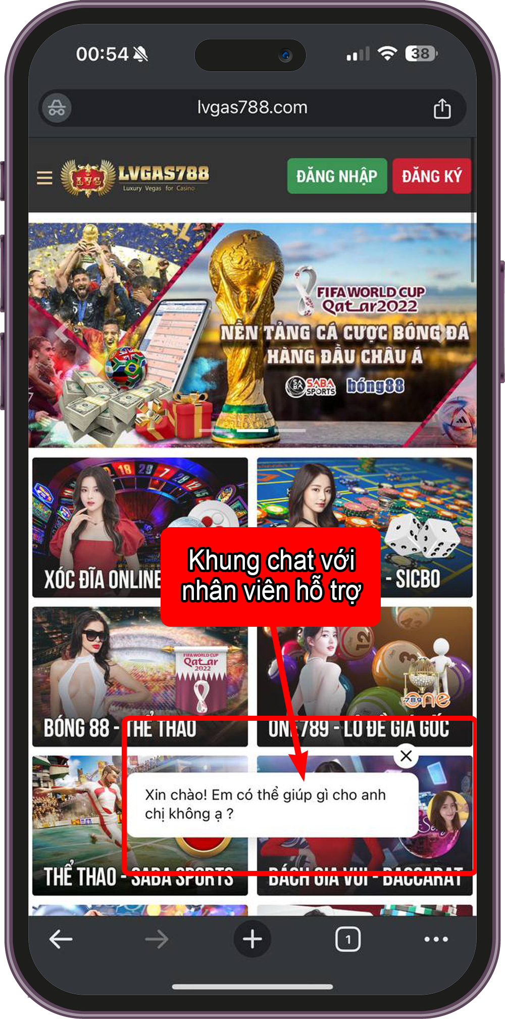 Nhận tài khoản Bong88 tại khung chat