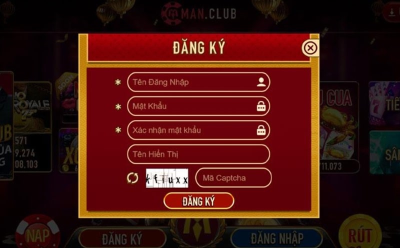Hướng dẫn đăng ký nhanh tài khoản ManClub
