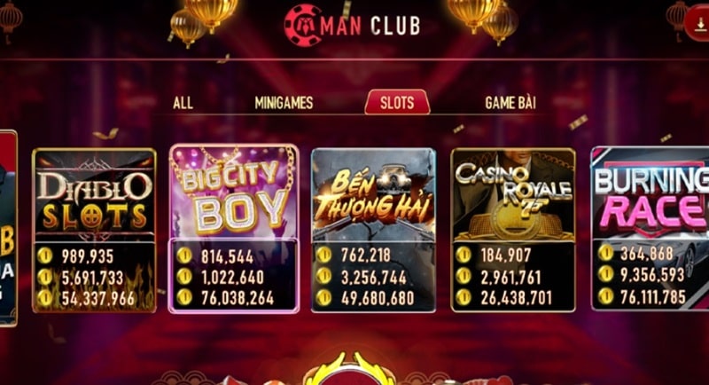 App Man Club hoạt động mượt mà và đầy đủ game như bản web