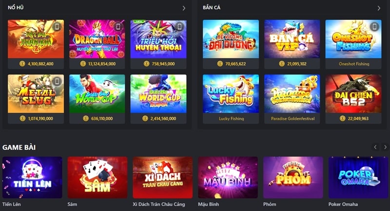 Nbet cung cấp kho game cá cược cực lớn và hấp dẫn