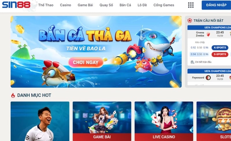 Đôi nét về nhà cái uy tín SIN88