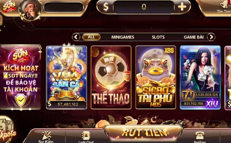 Tổng quan về cổng game bài Sunwin