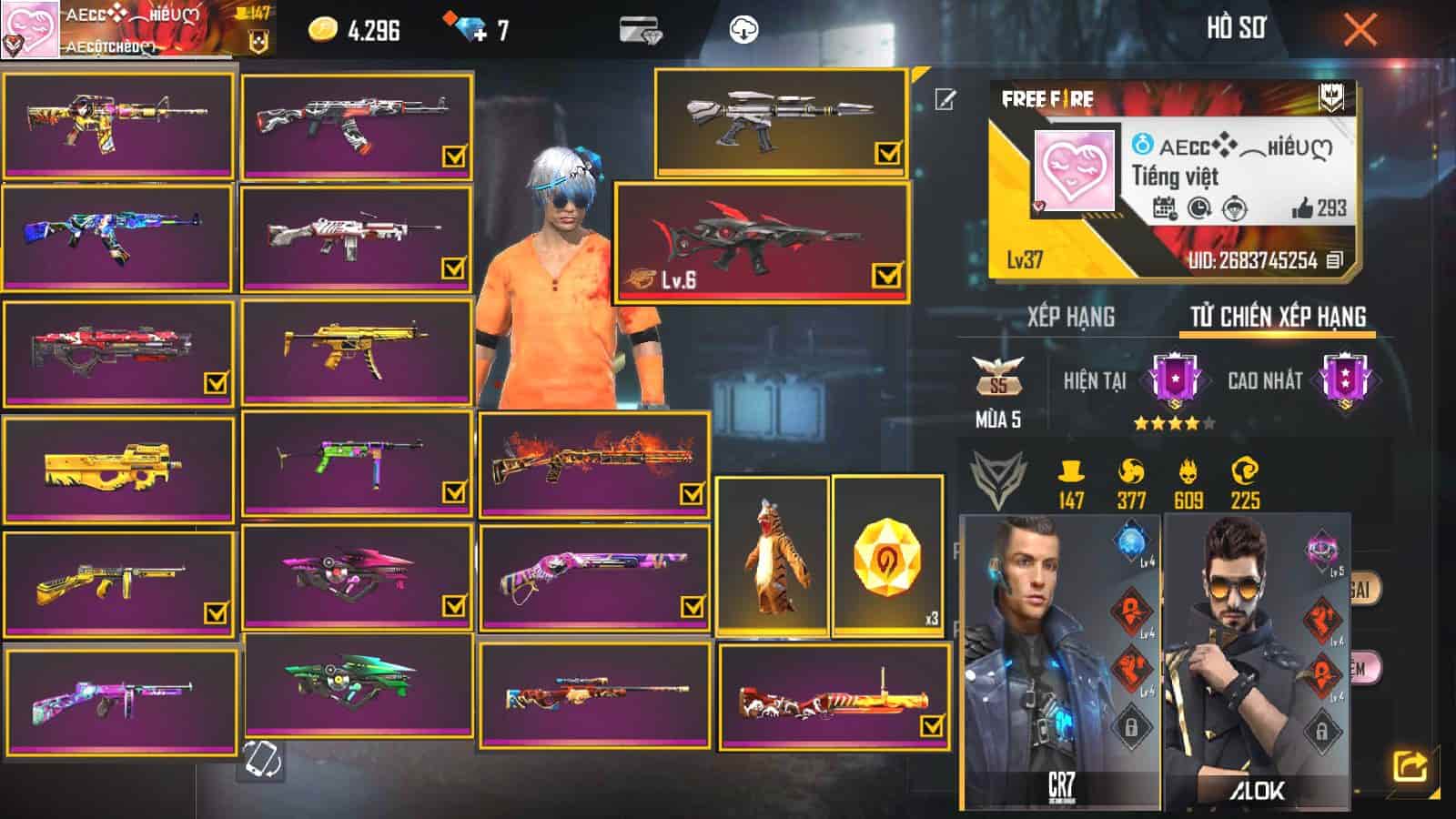 Ảnh Nick FF Vip ngon lành