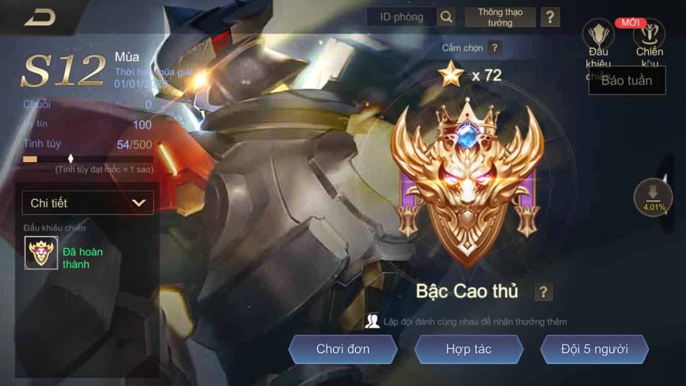 Hình Ảnh Acc Liên Quân Vip Mới Nhất