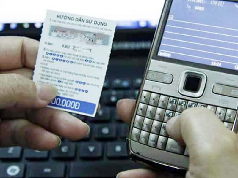 Hình ảnh card Vina 100k đã cào