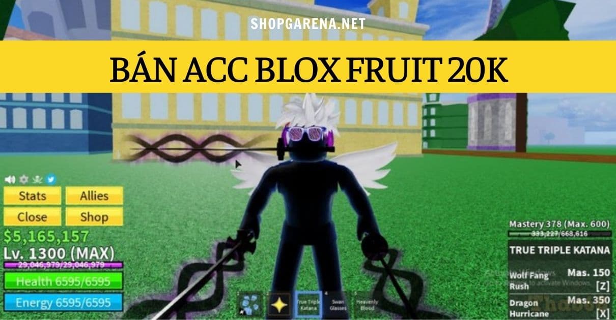 Shop Bán Acc Roblox Blox Fruit 100k