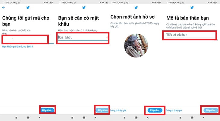 Cách tạo tài khoản Twitter Chọn ảnh đại diện của bạn và viết mô tả bản thân