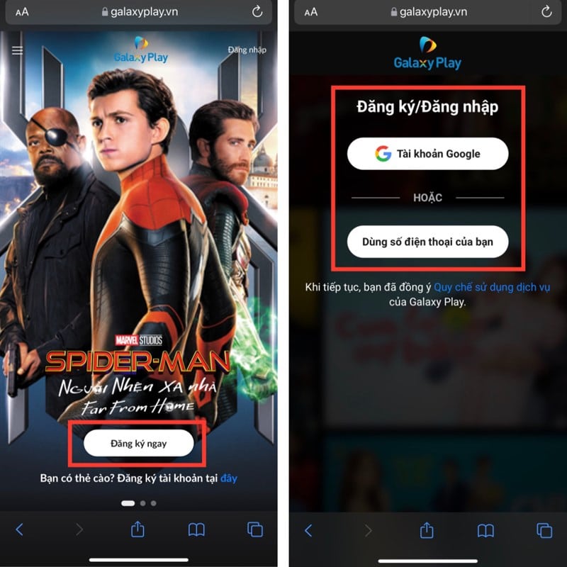 cách đăng ký Galaxy Play chỉ với 1 nghìn đồng Đăng ký tài khoản Galaxy Play