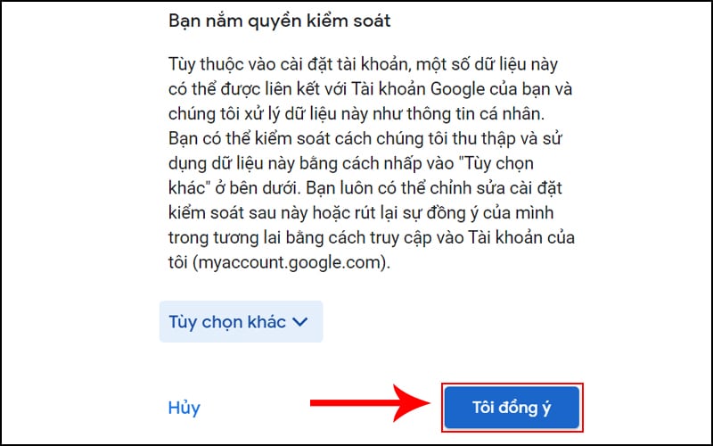 Đọc các chính sách tại mục Quyền riêng tư và Điều khoản sau đó nhấn Tôi đồng ý là xong Đọc các chính sách tại mục Quyền riêng tư và Điều khoản sau đó nhấn Tôi đồng ý là xong