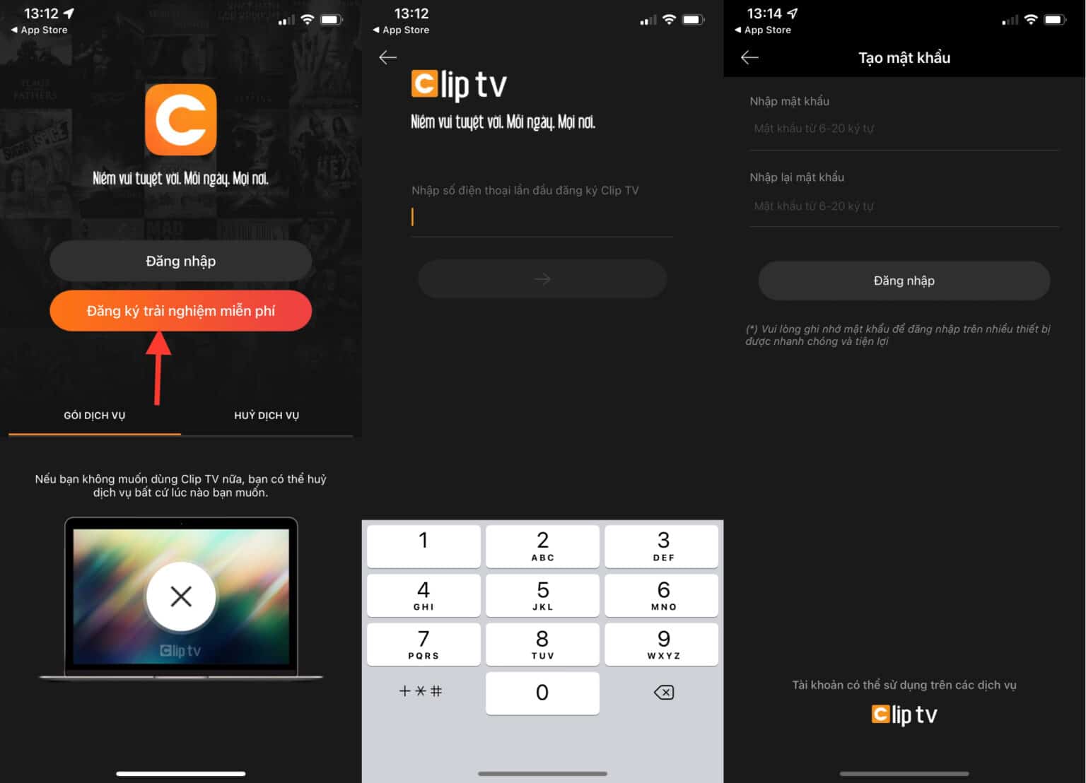 Hướng dẫn đăng ký tài khoản ClipTV