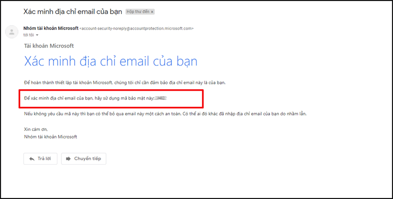 Kiểm tra thông tin mã xác nhận được gửi qua email của bạn Kiểm tra thông tin mã xác nhận được gửi qua email của bạn