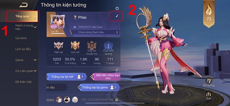 Tại mục Tổng quan, nhấn vào biểu tượng chỉnh sửa ở bên cạnh tên game của bạn.