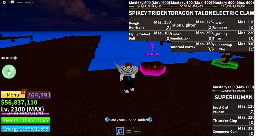 Ảnh acccount game Blox Fruit LV max VIP