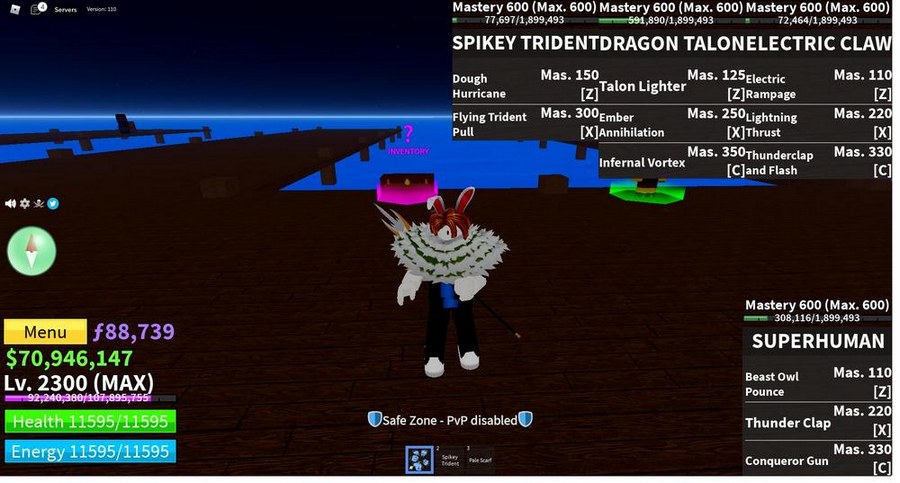 Ảnh acccount game Blox Fruit LV max