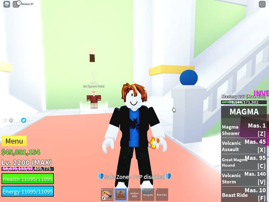 Hình acc game Blox Fruit VIP nhất