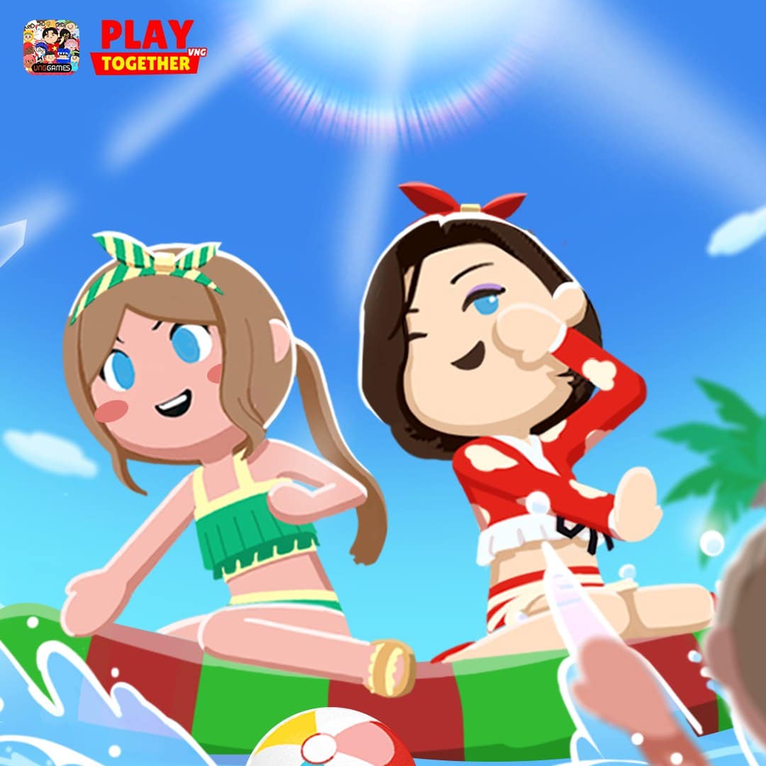 Hinh nen Play Together con gai cute