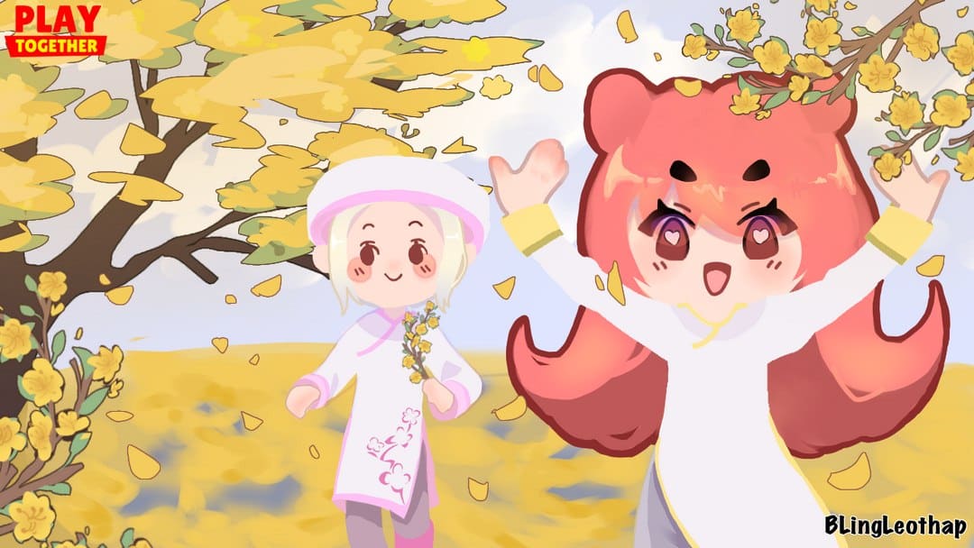 Hinh nen game Play Together anime cute xinh