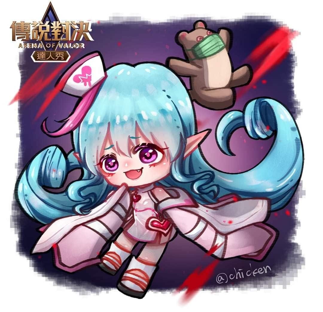 Hình Keera y tá lạ chibi