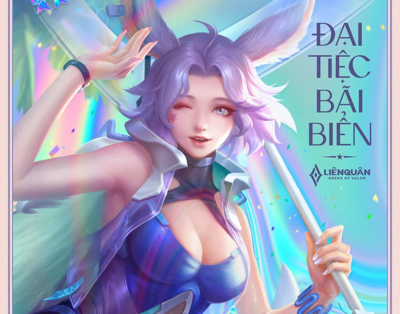 Hình Liliana tiệc bãi biển dễ thương