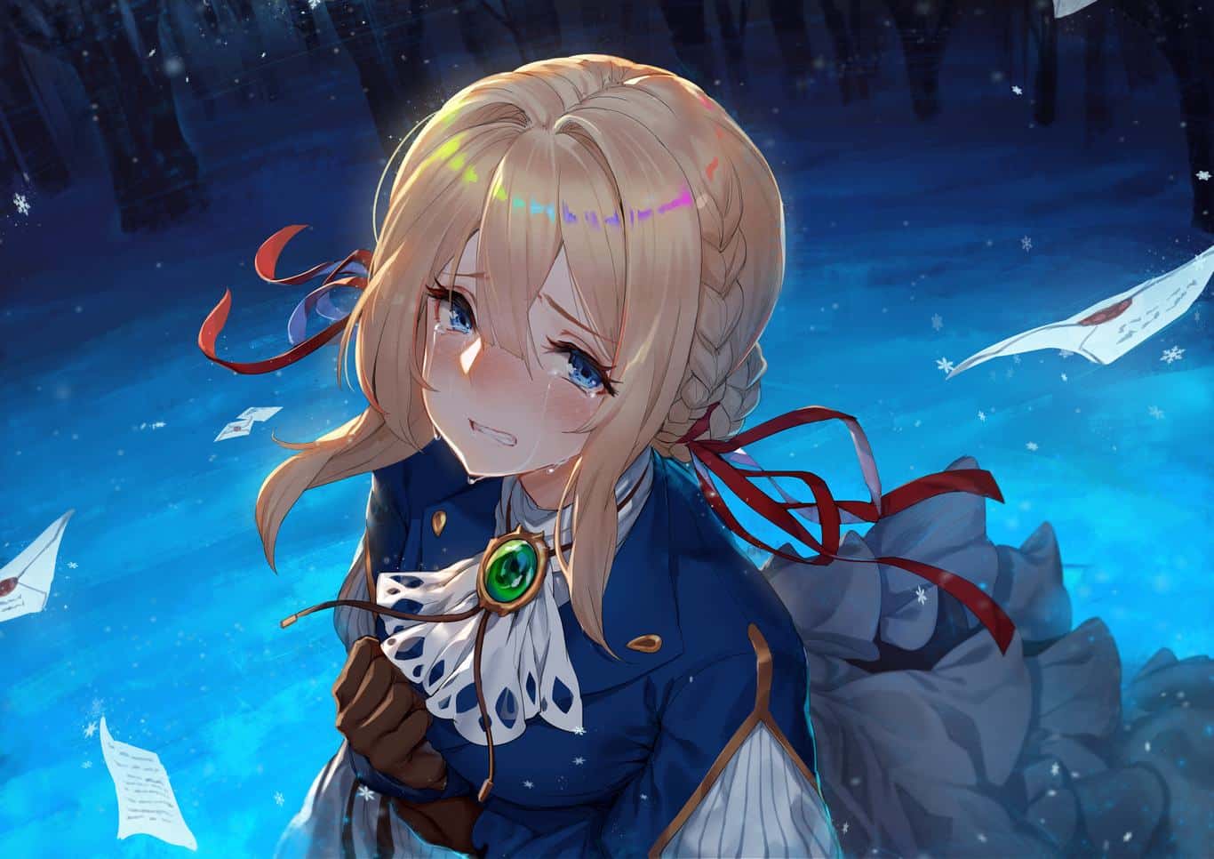 Hình Violet Evergarden buồn đẹp
