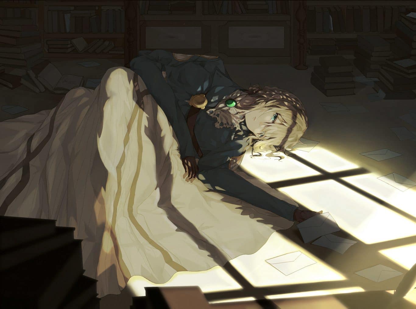 Hình Violet Evergarden buồn