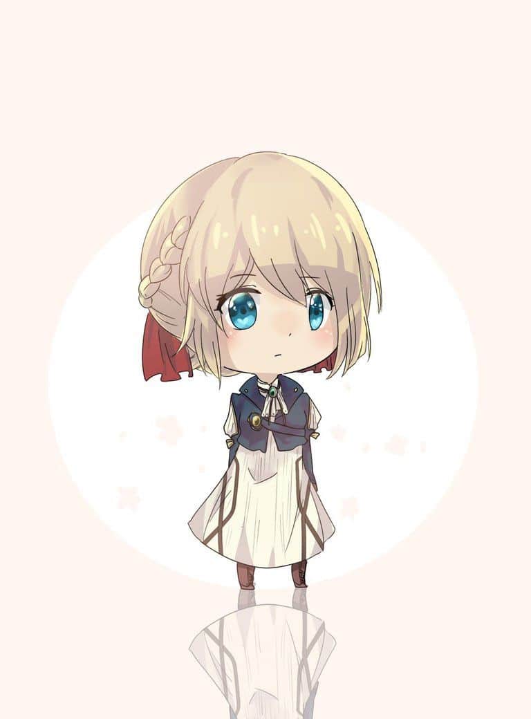 Hình Violet Evergarden chibi cute