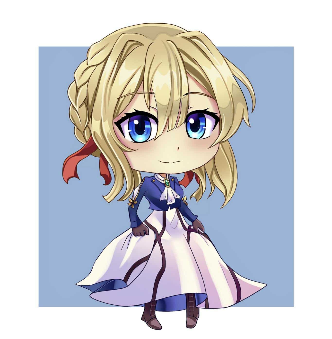 Hình Violet Evergarden chibi đẹp nhất
