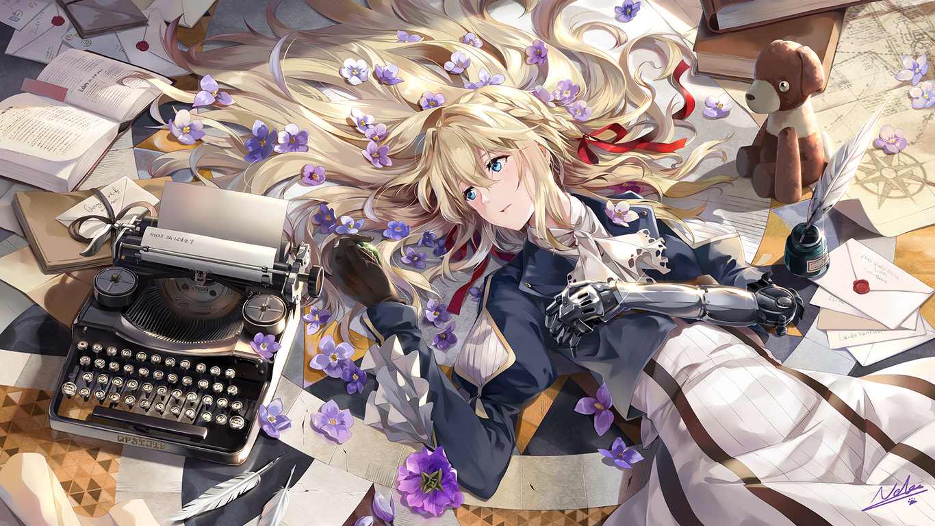 Hình Violet Evergarden cute đẹp
