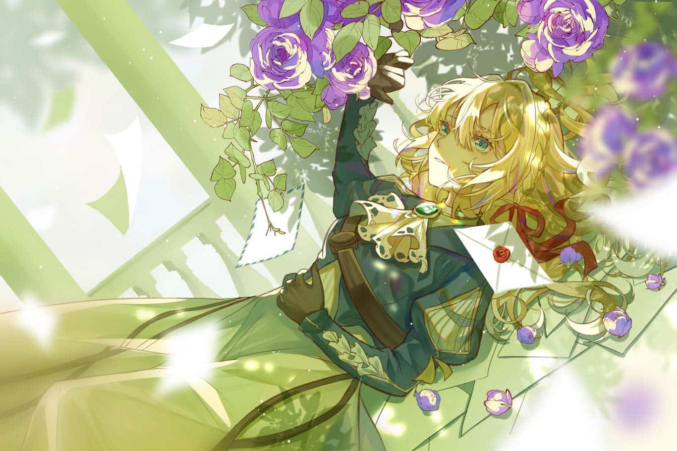 Hình Violet Evergarden cute full HD