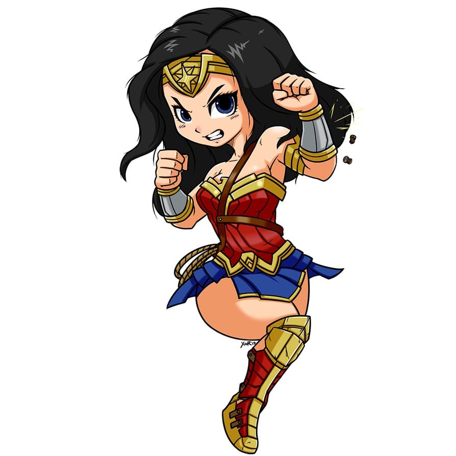 Hình Wonder Woman chibi đẹp nhất