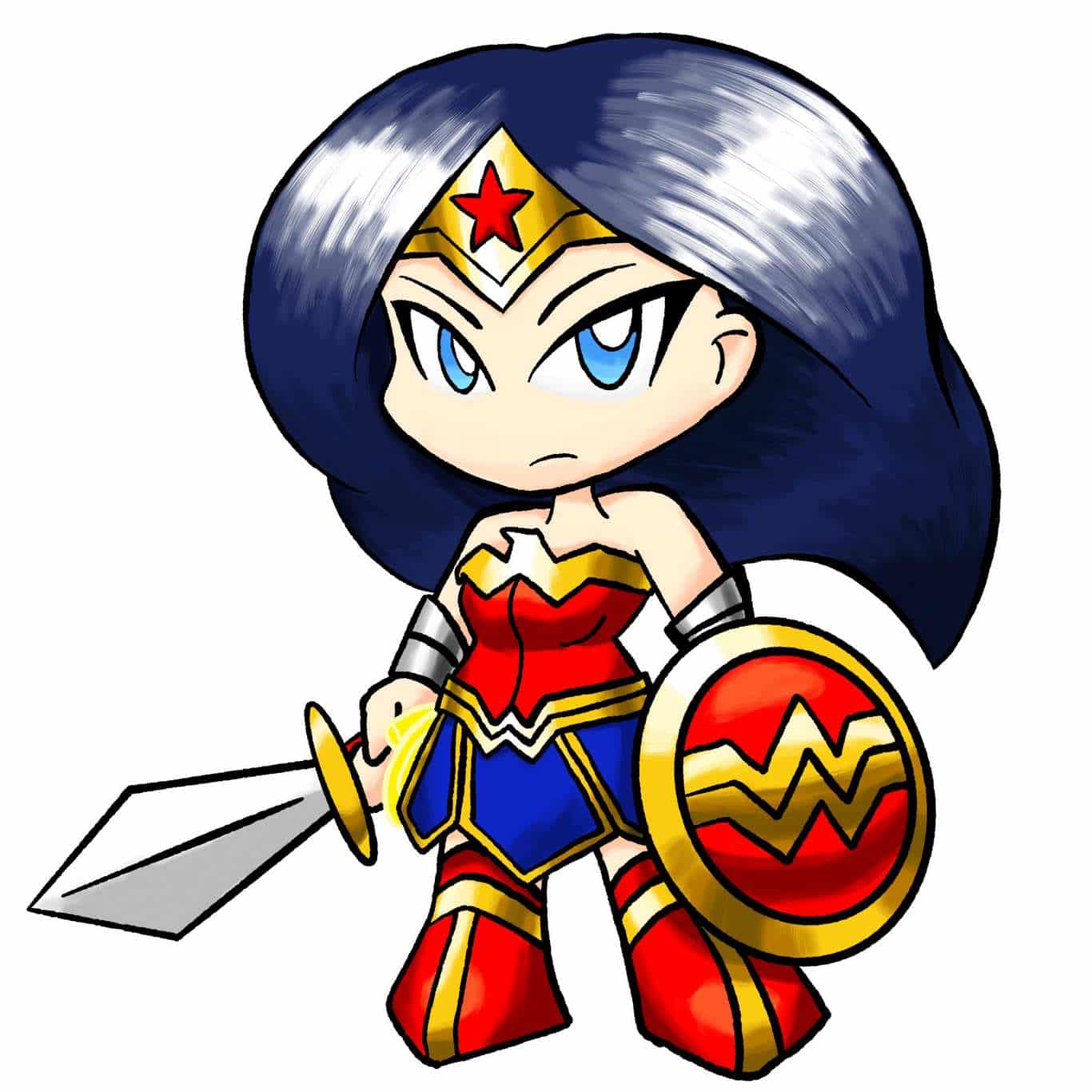 Hình Wonder Woman chibi mới nhất