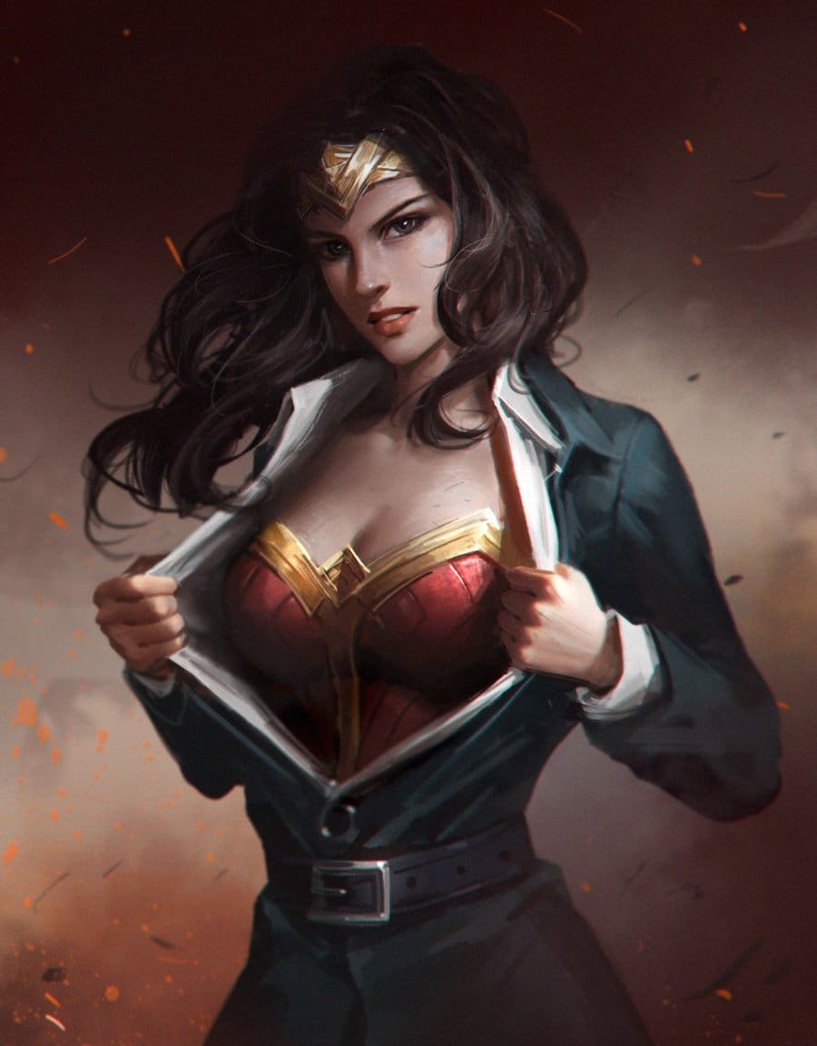 Hình Wonder Woman cute