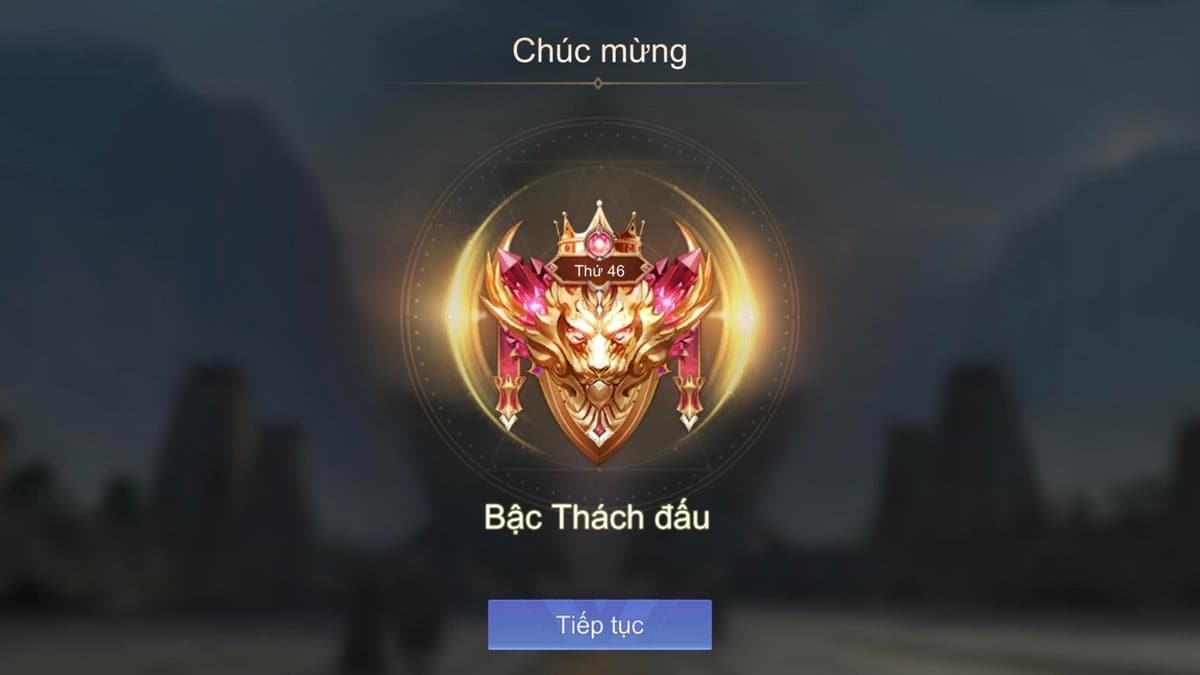 Hình lên rank Thách Đấu Liên Quân cao thủ