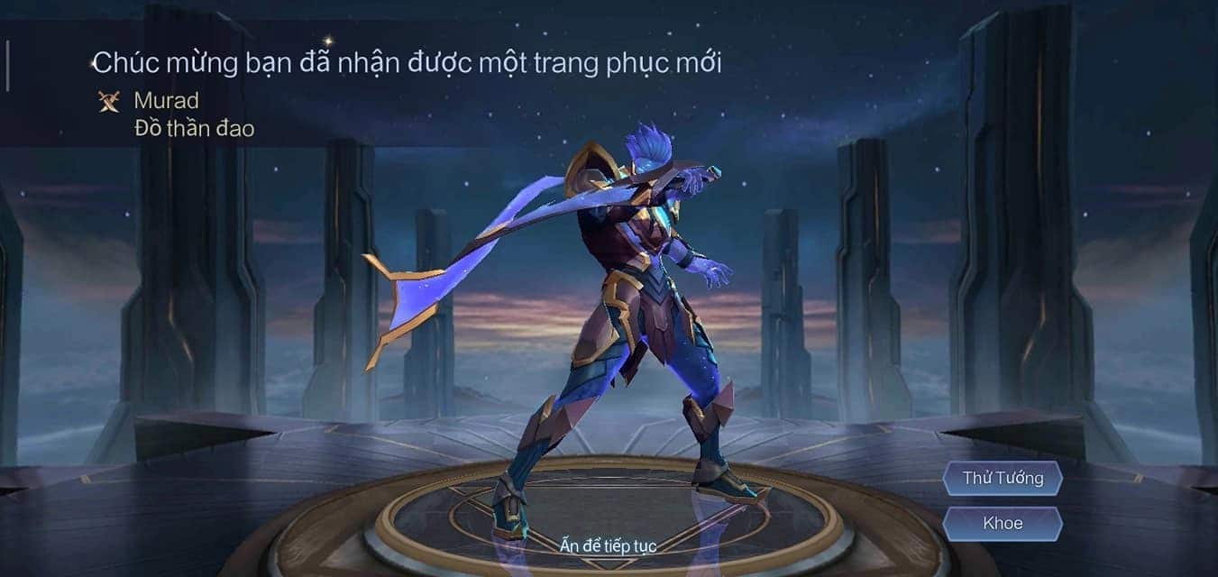 Hình nhận trang phục Liên Quân