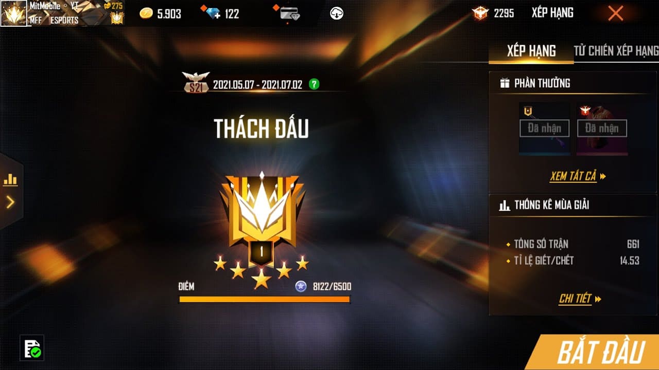 Hình rank Đại Kiện Tướng Free Fire siêu đỉnh