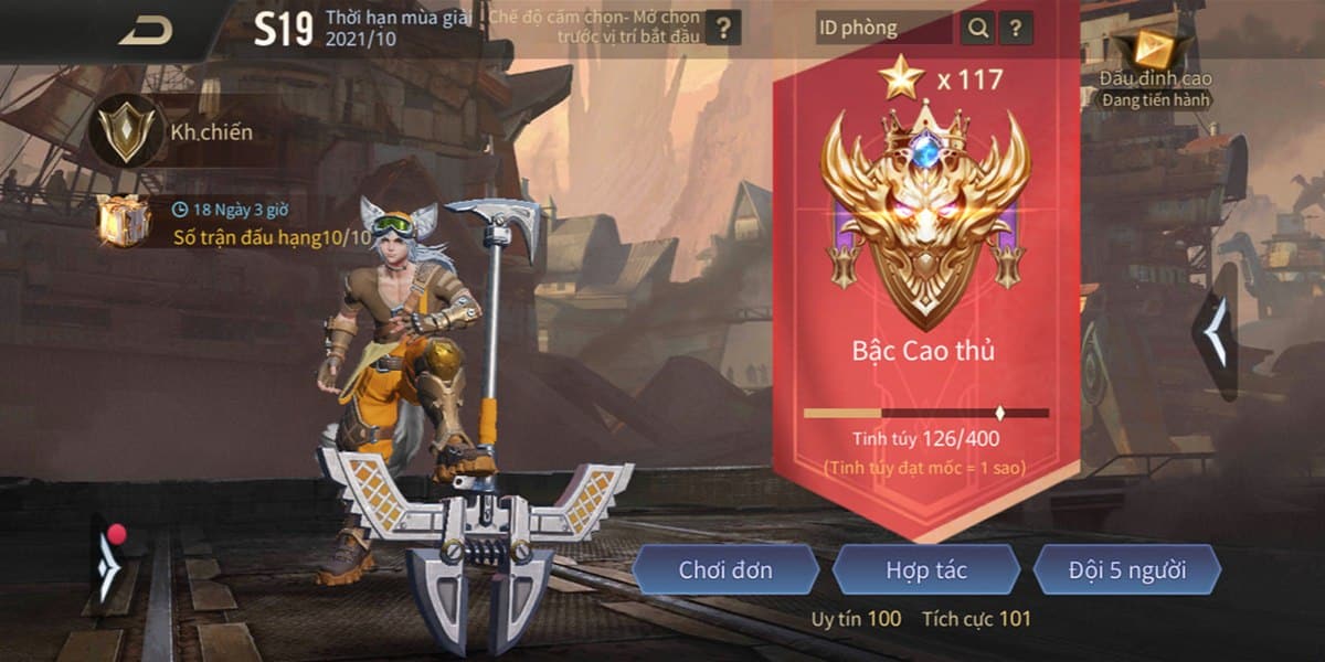 Hình rank Liên Quân cao thủ cực đỉnh