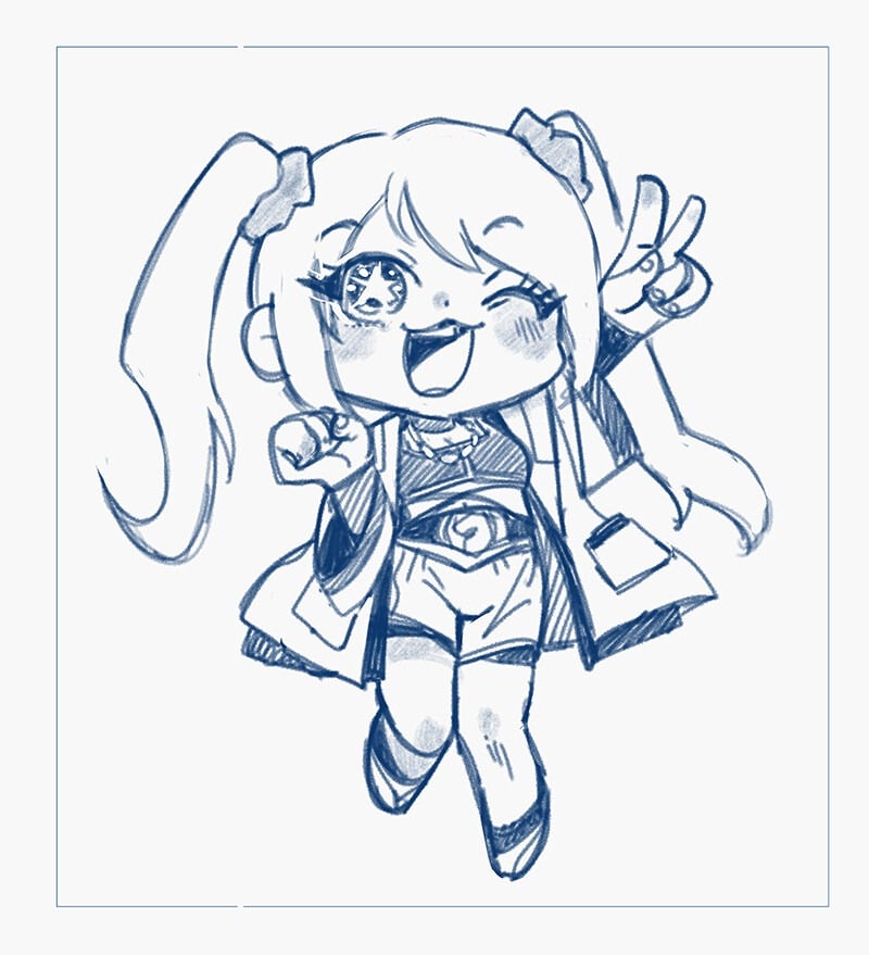 Hình vẽ Free Fire chibi dễ thương