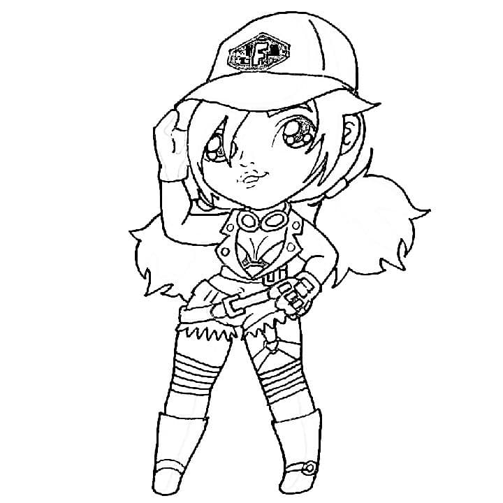 Hình vẽ nhân vật Free Fire chibi ngầu đẹp nhất