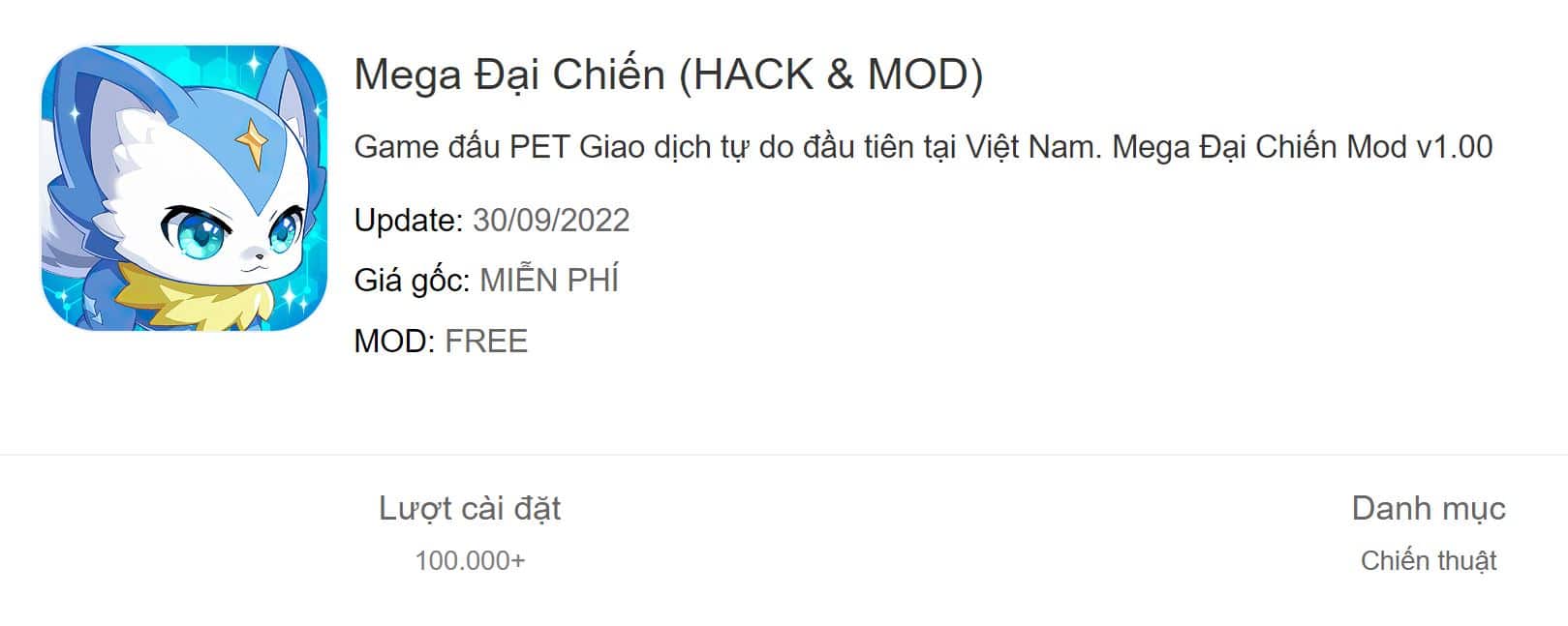 Mega Đại Chiến Mod v1.00