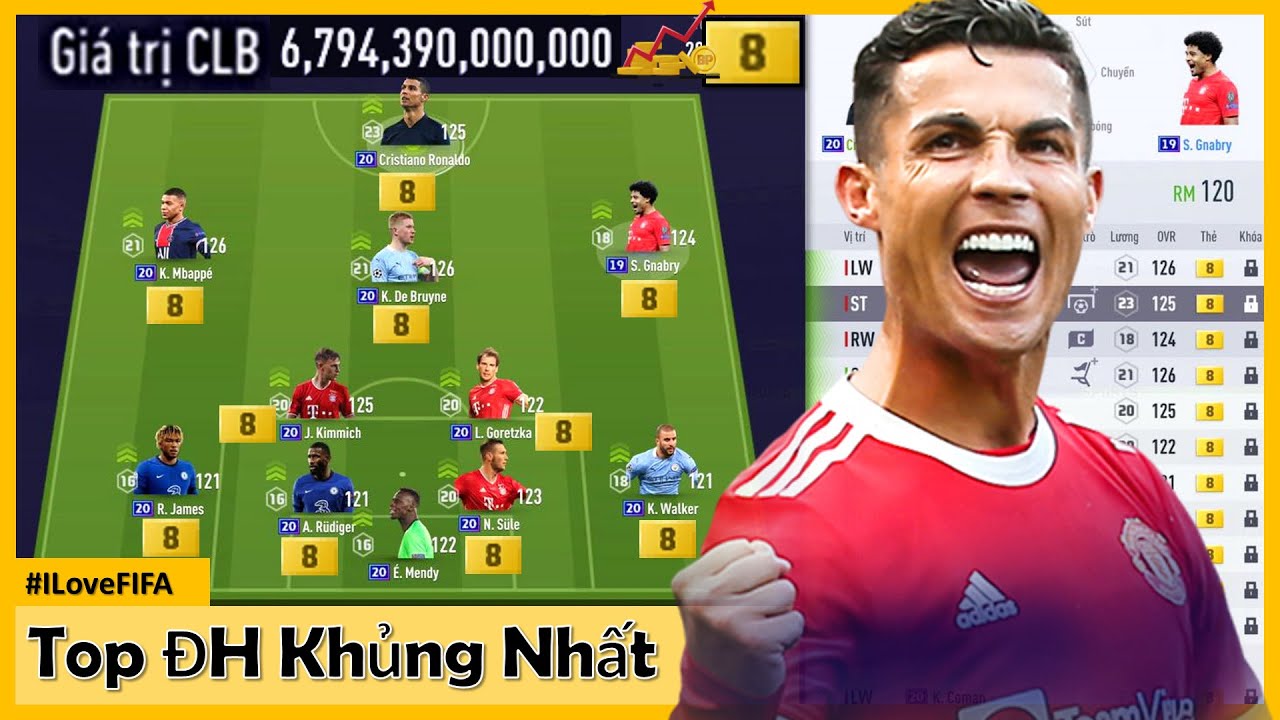 ảnh đội hình fifa online 4 khủng