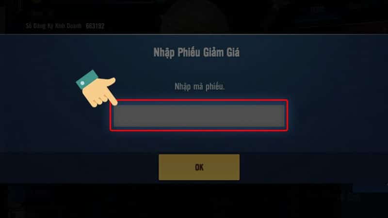 Bước 4 nhập mã của bạn