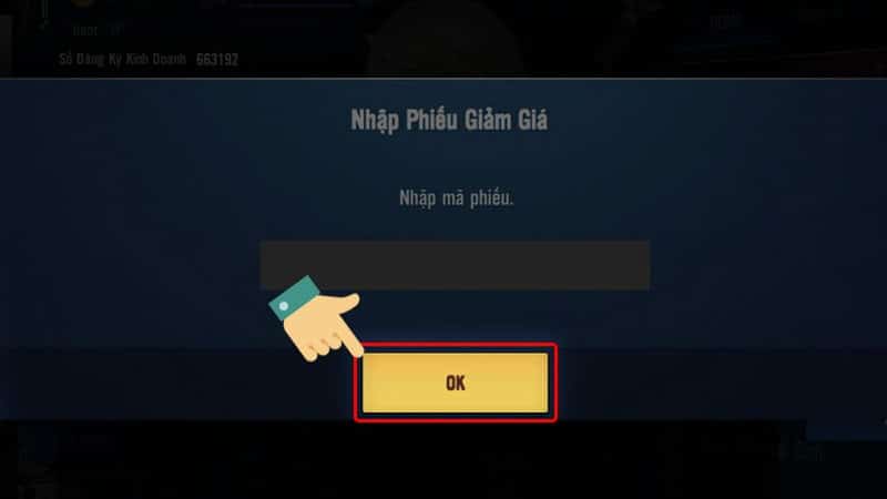 Bước 5 nhấn vào nút 'OK'