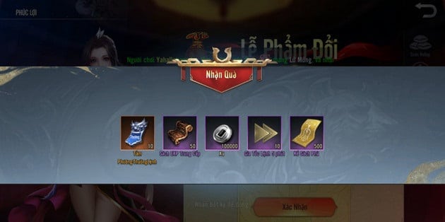 Hoàn tất quá trình đổi code, phần thưởng tương ứng sẽ được hệ thống gửi về tài khoản của bạn.