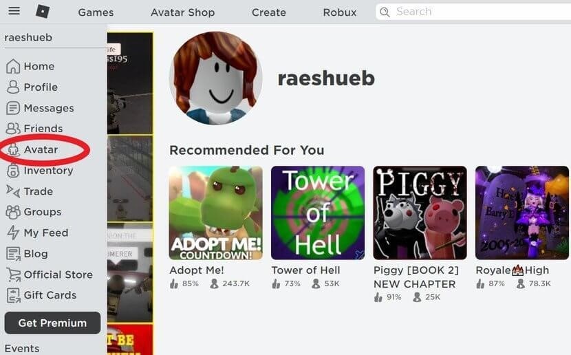 Cách Chỉnh Avatar Roblox Trên Điện Thoại